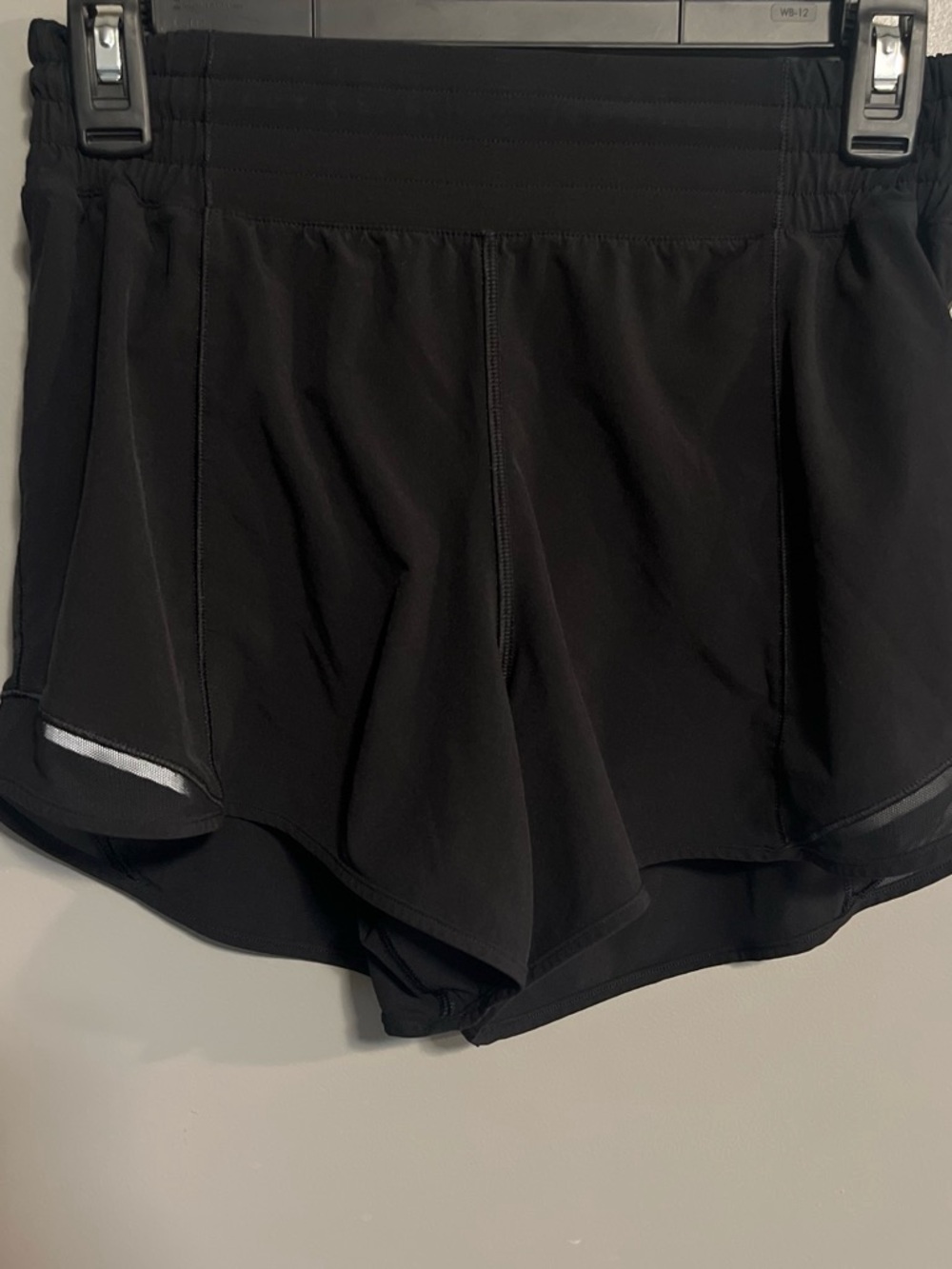 lululemon athletica Black Run Short with Reflective Detail